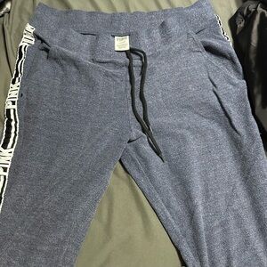 PINK Victoria's Secret Blue Track Pants